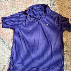 Southern Marsh Blue and Purple Striped Polo